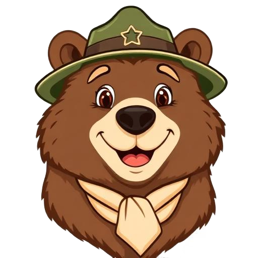 Grizz, the Explorer Support Team mascot